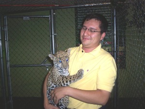 Con un Jaguar del Zoologico de Irapuato